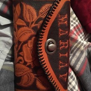 Custom leather wallet